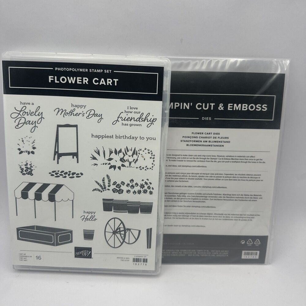 Stampin' Up! FLOWER CART Stamp Set & FLOWER CART Dies Mothers day friendship